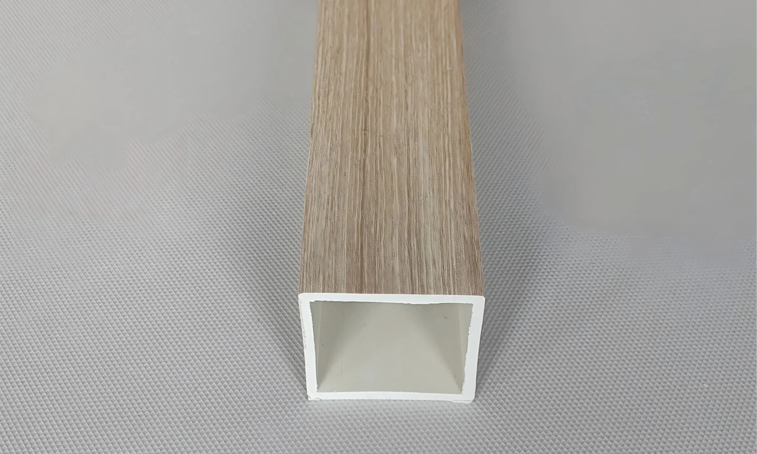WPC timber tube section detail